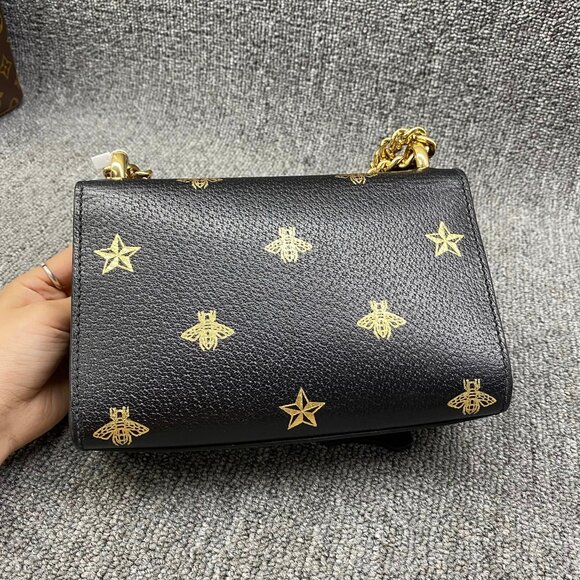 100% Authentic Gucci Padlock Bee Star Shoulder Bag - Picture 2 of 14